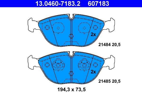 ATE ブレーキパッド フロント VW ゴルフ4 R32 パサート 4モーション